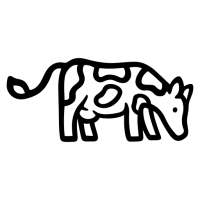 picto d'une vache