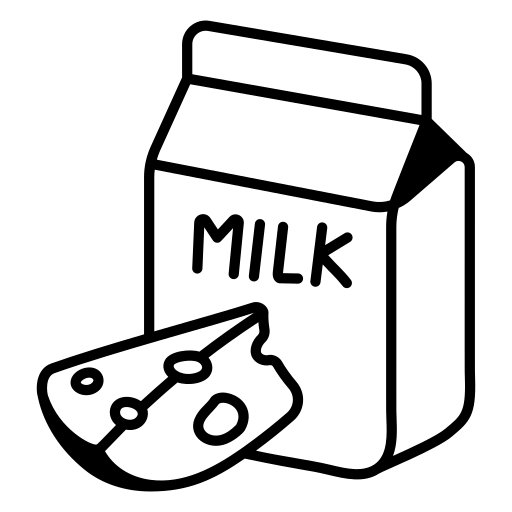 pictogramme d'une brique de lait